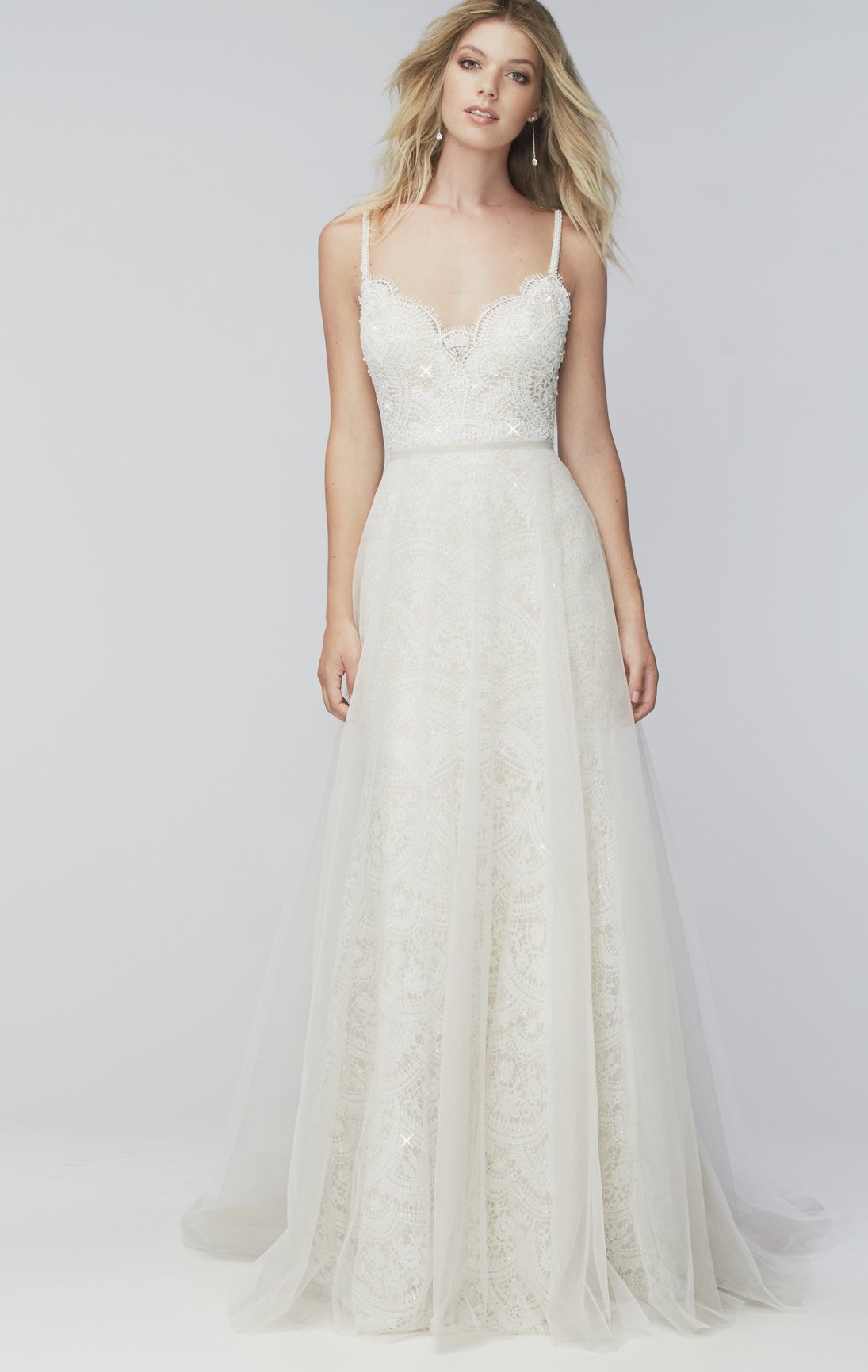 Watters Wtoo Windsor overskirt Wedding Dress on Sale 32% Off