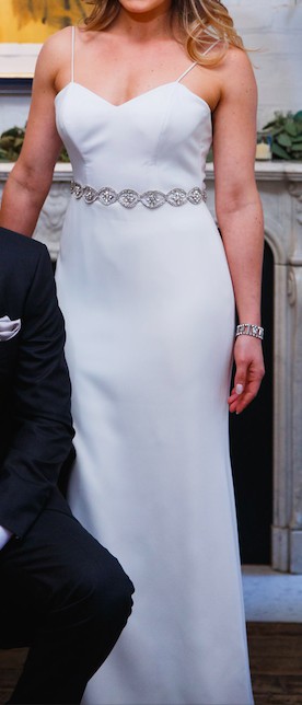 evan gown in light blue