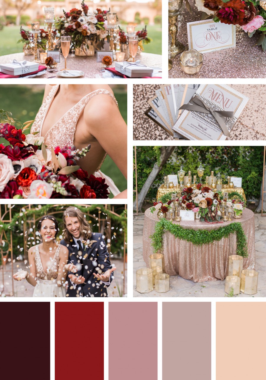 Choosing your Christmas Wedding Color Palette