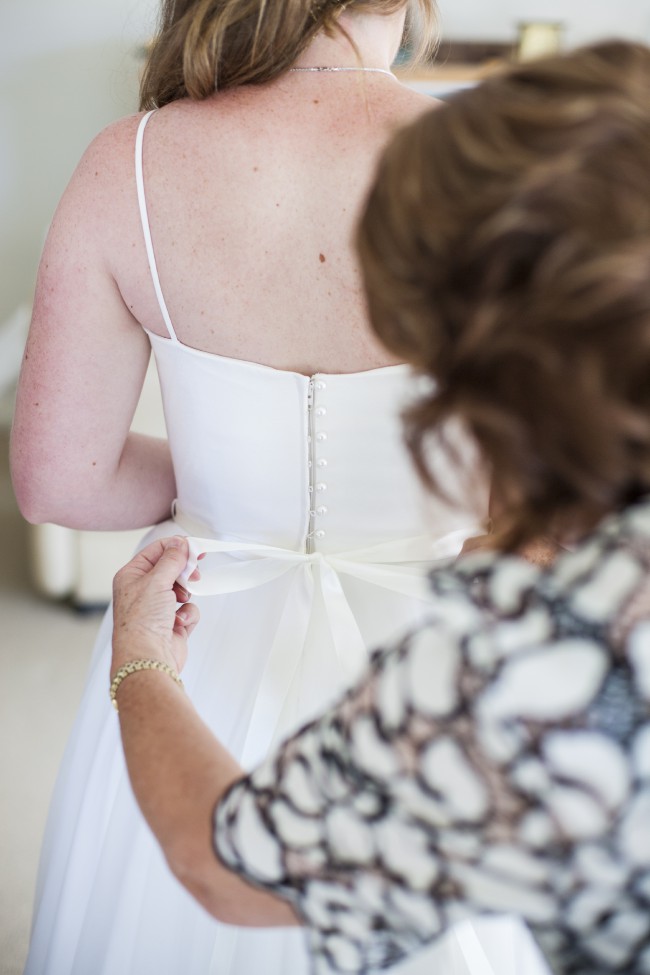 Wendy Makin Bridal Designs, Harlow bodice with spaghetti straps, Lilah skirt
