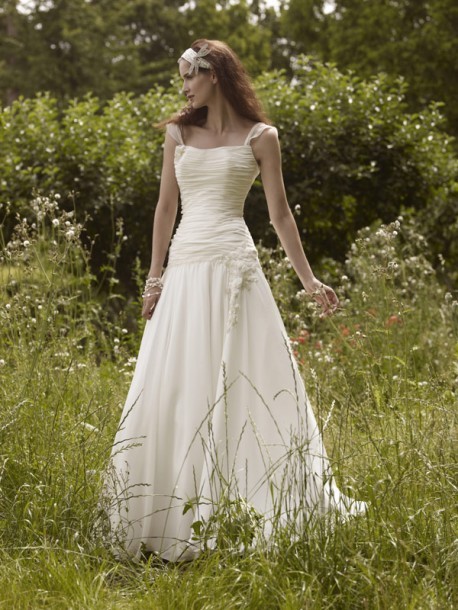 one sleeve ball gown