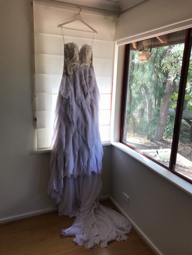 Steph Audino Custom Made Second Hand Wedding  Dress  on Sale 