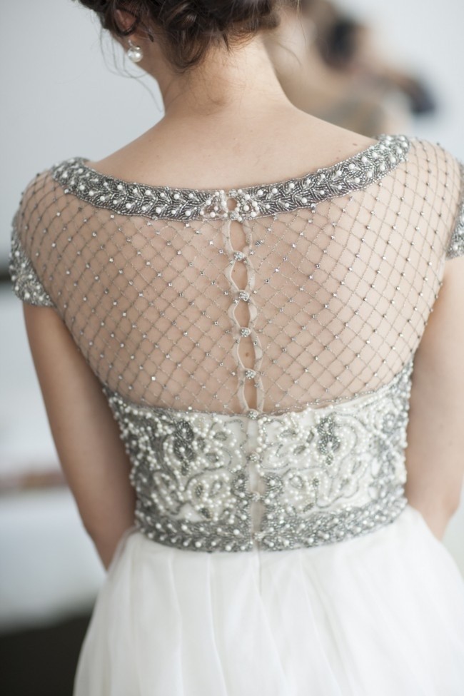 Collette Dinnigan Lattice Pearls Second Hand Wedding Dress on Sale 47% ...