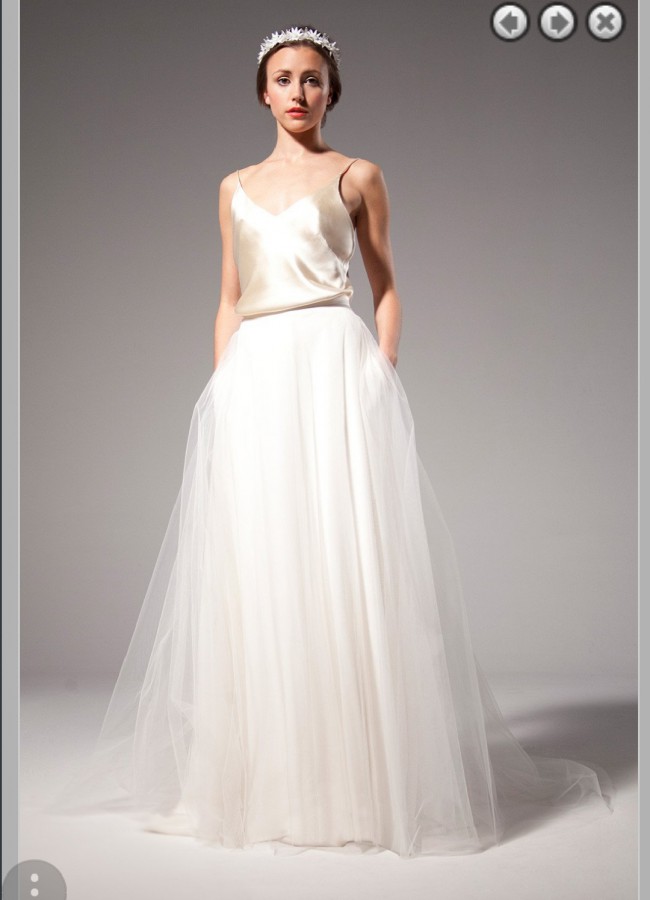 Q'nique Bridal, matisse jacket / Lucille skirt