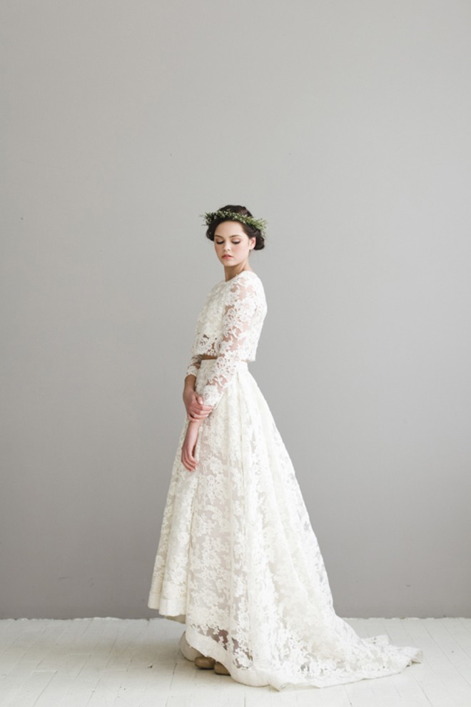 Houghton Bordeaux Two Piece Wedding Dress Houghton Bordeaux Two Piece Wedding Dress