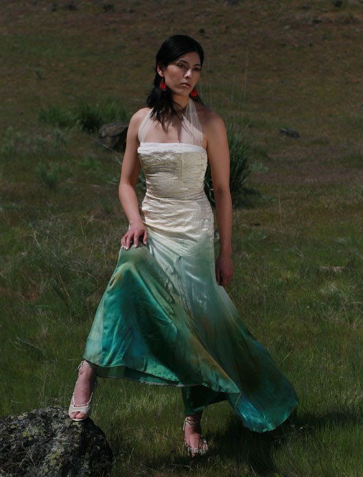 Wai-Ching Eucalyptus dress in Tulip colourway Second