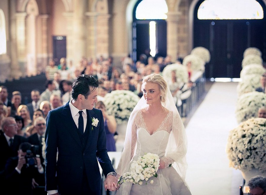 Caroline Trentini’s Olivier Theyskens Wedding Gown Caroline Trentini’s Olivier Theyskens Wedding Gown