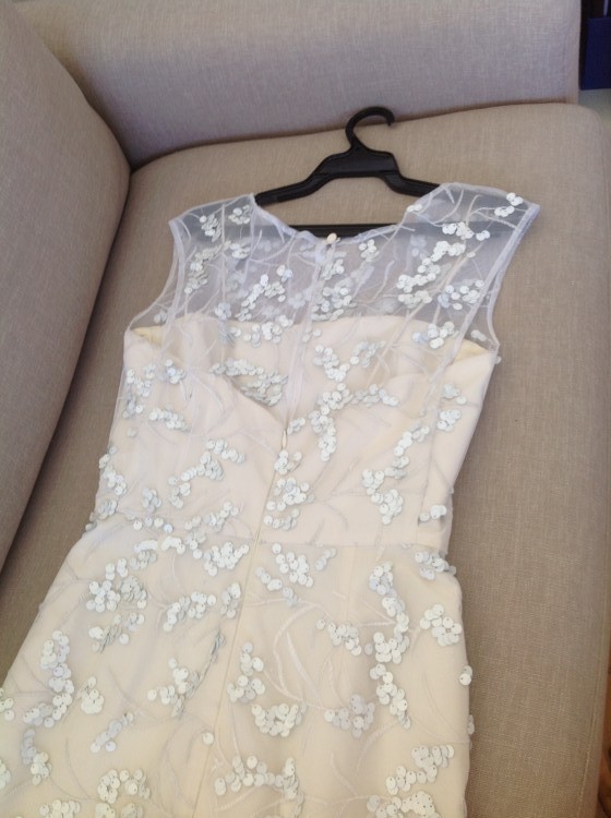 Carla Zampatti White Sequin Encrusted Net 'modern Love' Gown New Wedding Dress on Sale