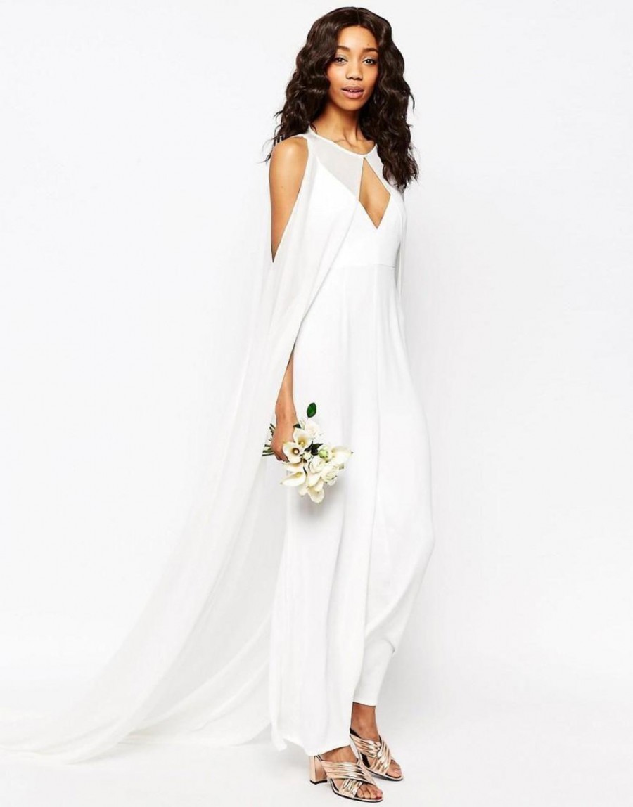 wedding dresses for curvy plus size Cheap Lace Tulle Long Sleeves V Neck Backles Summer Cut Out Dresses Size:3XL [ 38-39 in ] PM25300