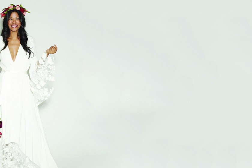 Biscuit Layla Bell 3/4 Sleeve Bridal Robe
