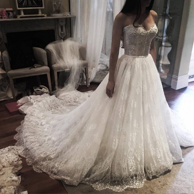 Leah Da Gloria custom Wedding Dress on Sale 81% Off